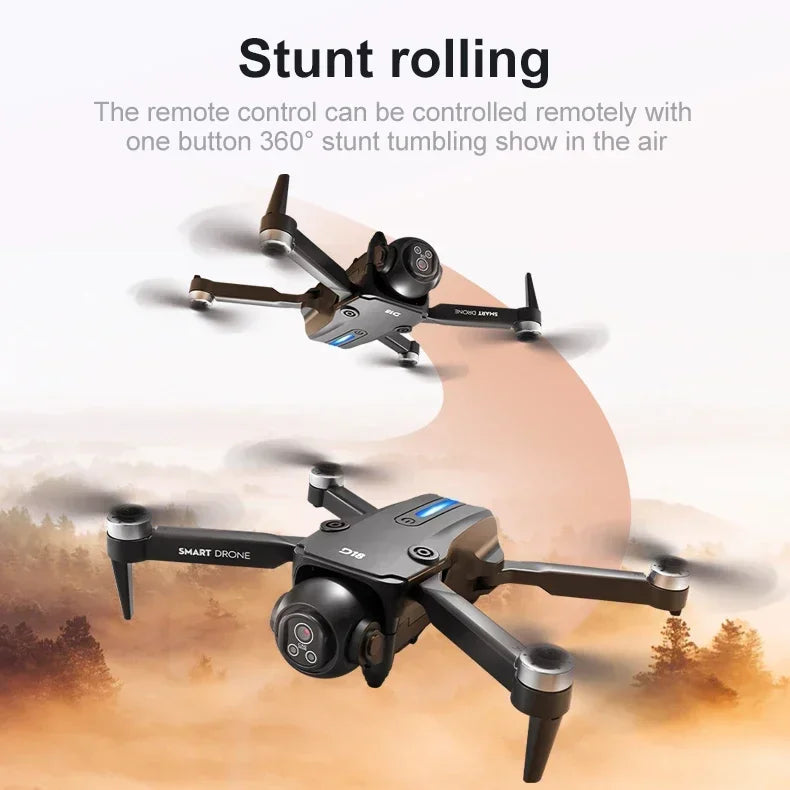 Drone Lenovo D18 8K HD Double Caméra Photographie Aérienne Évitement d'Obstacles Moteur Sans Balais 5G WIFI GPS Retour d'Écran RC Quadcopter
