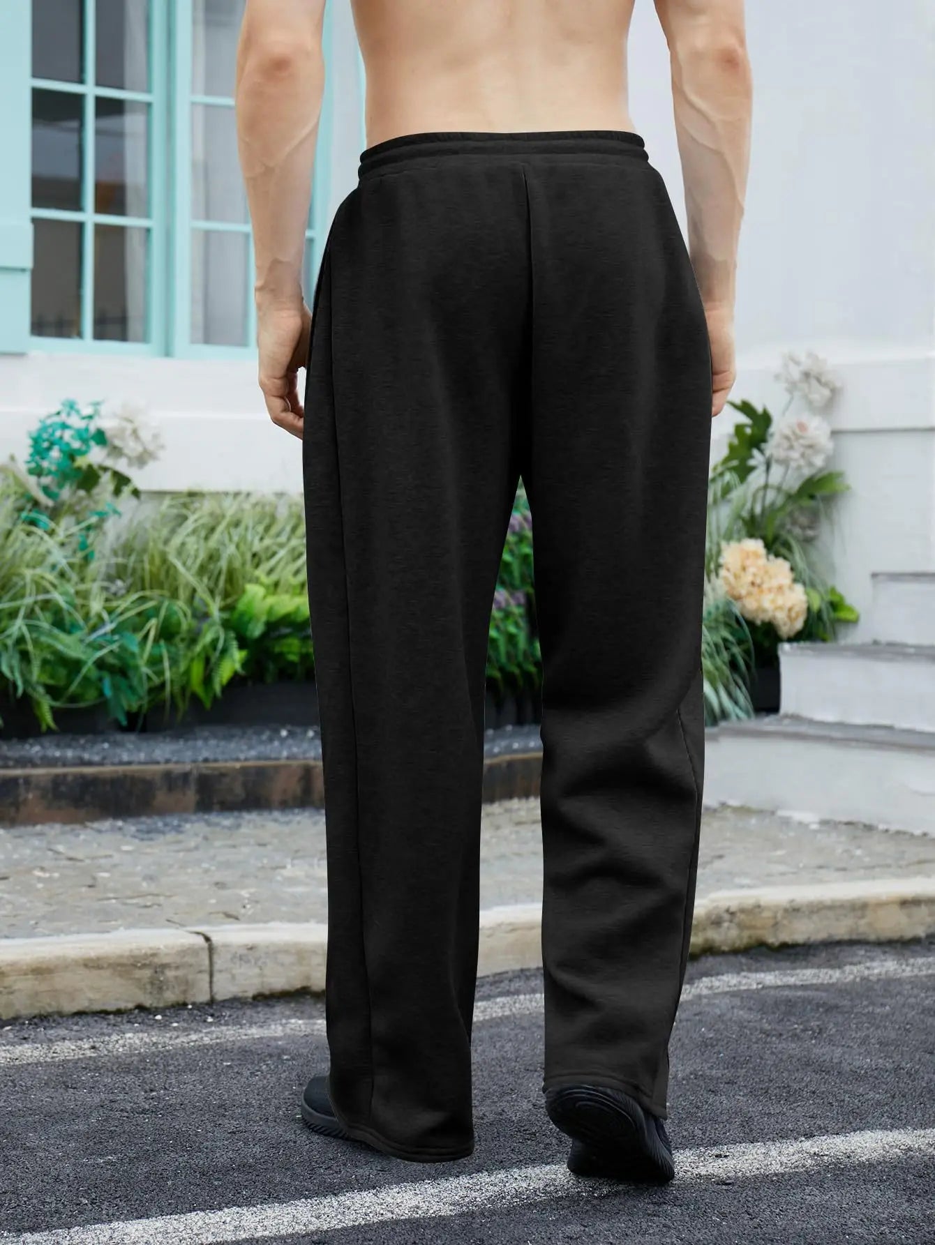 2026 NEW Spring Autumn Slim Men Pants sports casual Joggers trousers Mens Solid Color Straight Pants thin Woven Daily Sweatpants
