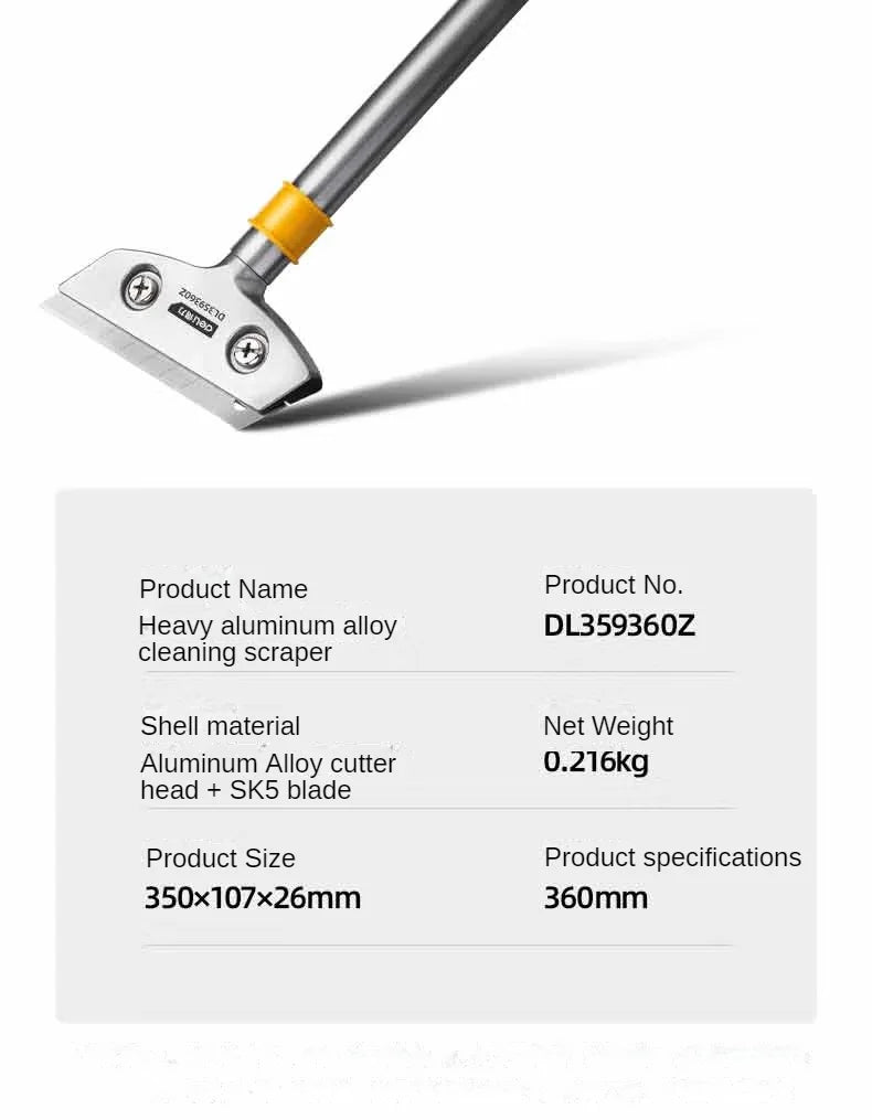 Deli Tragbares Reinigungsmesser Reinigungsschaufel Glasschaber Fliesenschaber Klingennahtentferner Haushaltsküchen-Handwerkzeug