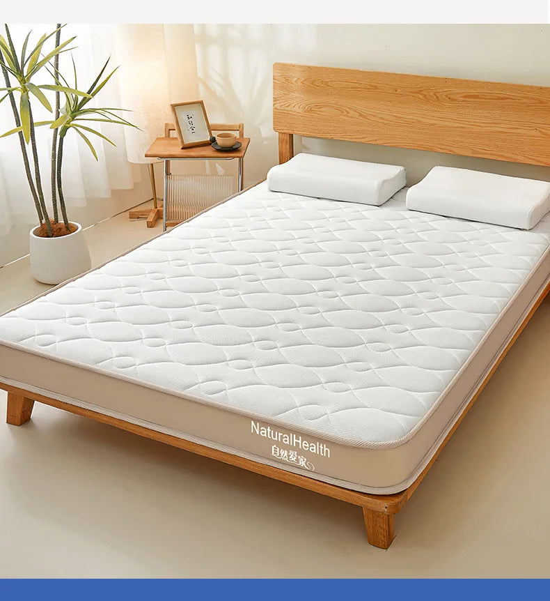 Naturlatexmatratze für Zuhause Schlafzimmer Tatami Memory-Baumwollauflage Gepolsterte Mietwohnung Einzelzimmer Studentenwohnheim Verdickt