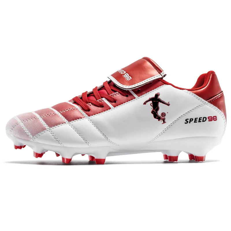 Chaussures de football homme crampons FG/TF, respirantes, professionnelles, pour gazon, antidérapantes, à crampons longs, pour entraînement adulte en futsal
