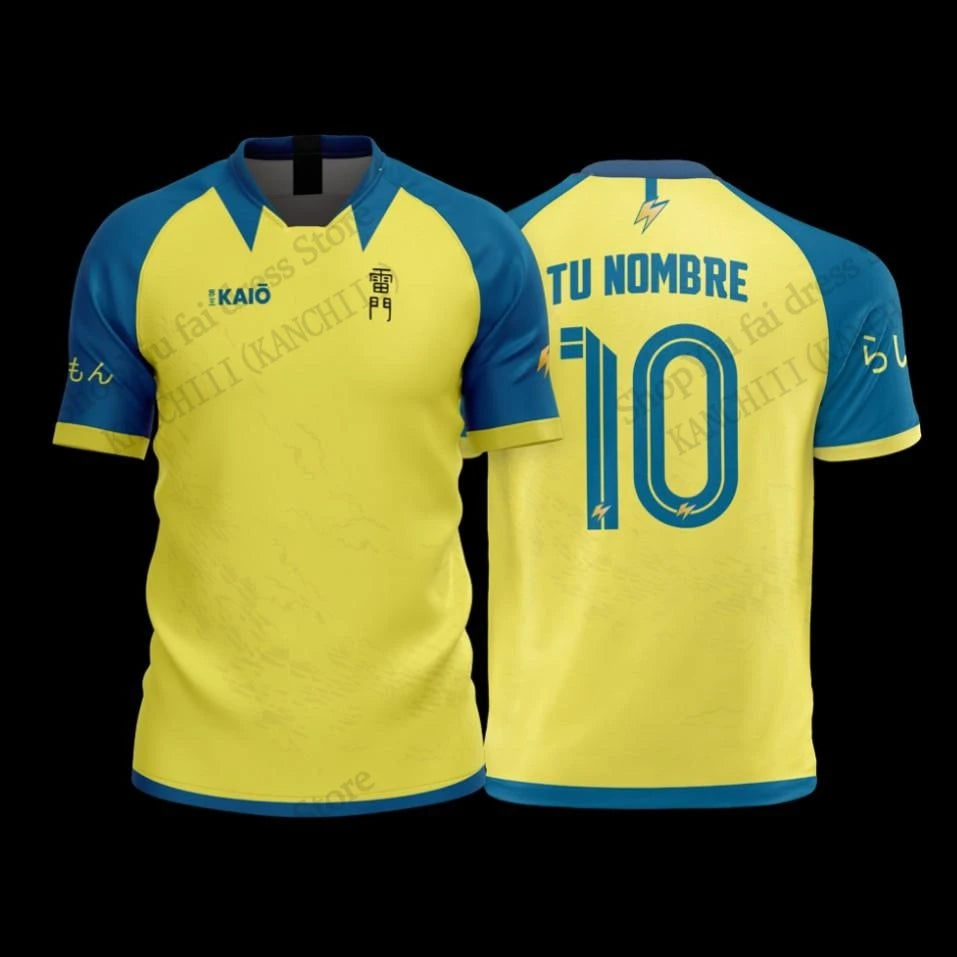Anime Jersey Inazuma Eleven Kaio Football 3D Print T-shirt Men Women Fashion Short Sleeve Sports Tshirt Kids Tops Tee Mark Evens
