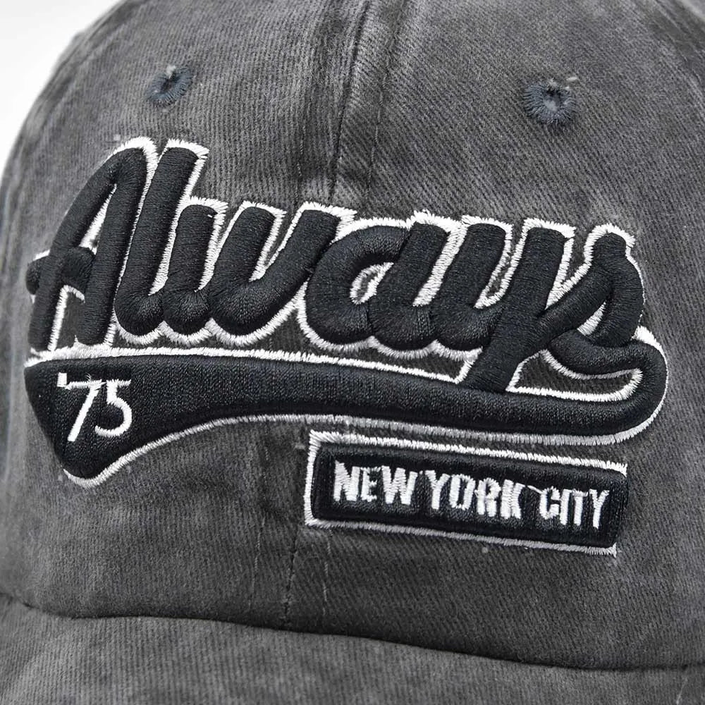 Casquette de baseball brodée pour femmes et hommes, nouvelle casquette de soleil unie printemps-été, casquettes de sport rétro lavables, casquette de pêche hip-hop