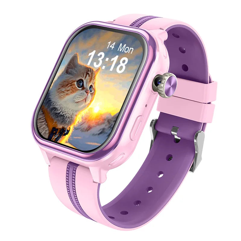 Wonlex KT39 4G Kinder-GPS-Smartwatch mit rotierender Kamera GPS-Echtzeit-Standort-Tracker 1+16GB Videoanruf Kinder-Smartwatch