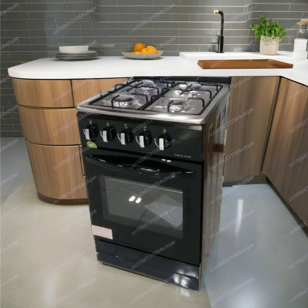 New electric gas cooker with 4 burners and convection oven for kitchen barbecue function for domestic use