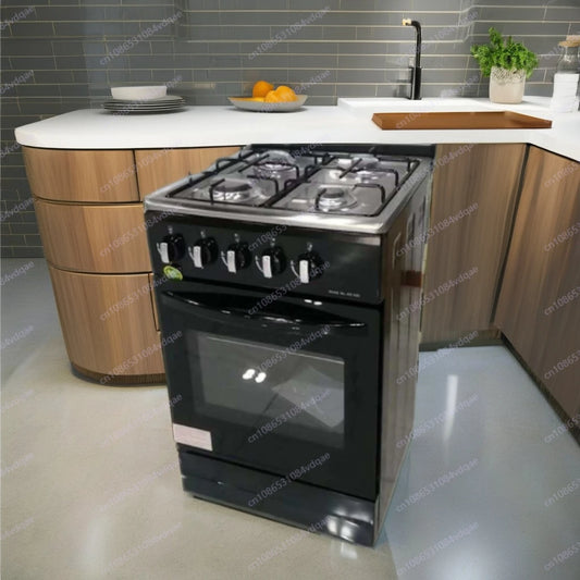 New electric gas cooker with 4 burners and convection oven for kitchen barbecue function for domestic use