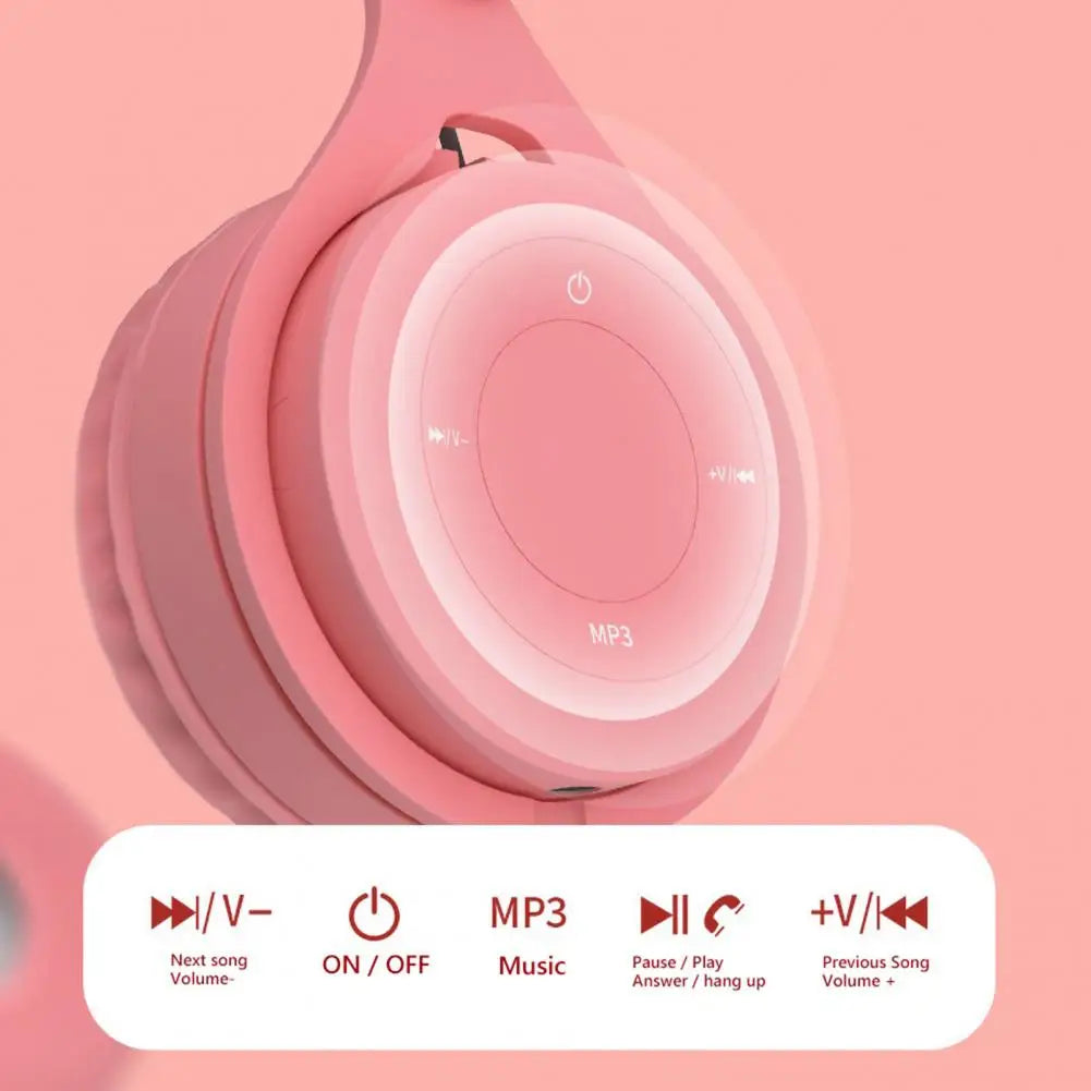 Écouteurs sans fil Bluetooth pour enfants, Casques stéréo pliables, Casques de jeu supra-auriculaires pour Android iOS
