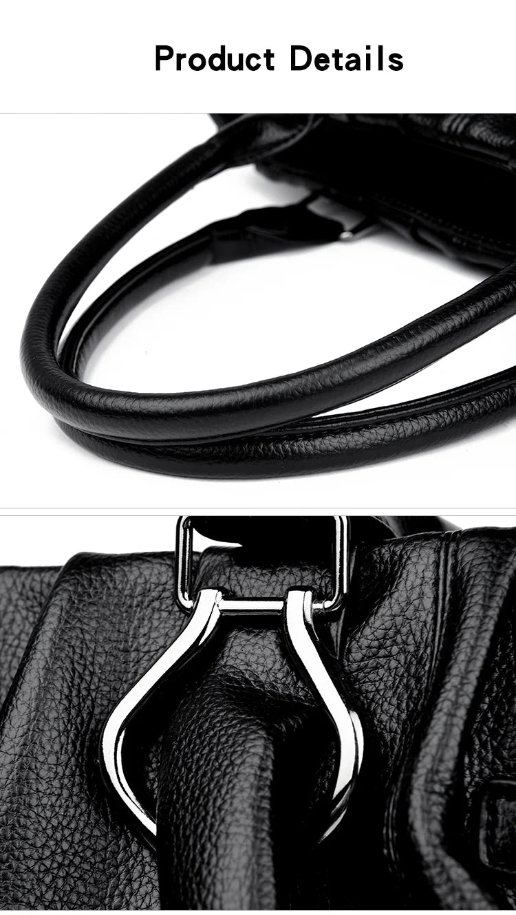 Sac cabas décontracté en cuir véritable, sacs à main de luxe pour femmes, sacs à main de marque, sacs à main en cuir souple de haute qualité pour le travail
