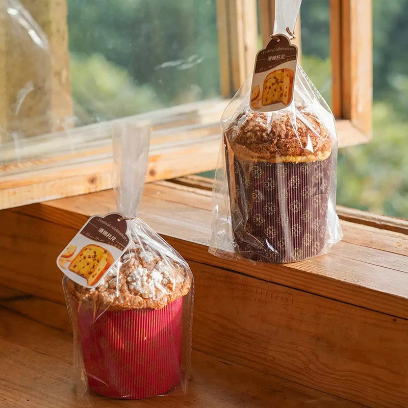 5 moules en papier pour Panettone, forme colombe, pâtisserie, pain, gâteau, emballage carton, décoration de gâteau, fête de Noël, outils de cuisson de cuisine