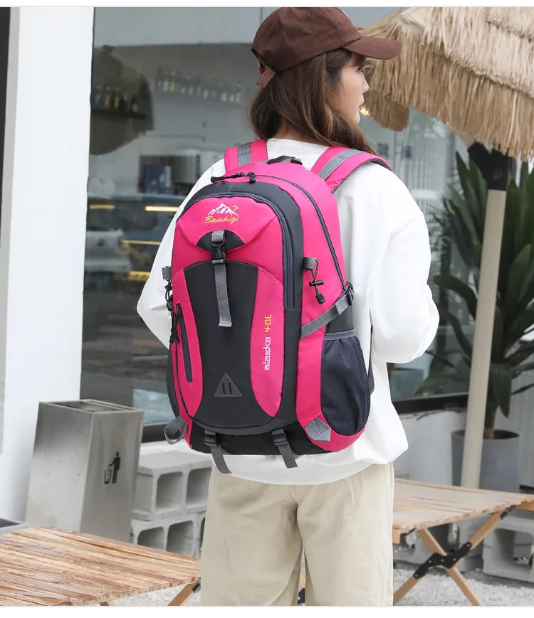 Sac à dos de sport de voyage unisexe 2026 grande capacité en nylon léger pour randonnée en plein air hommes et femmes sac d'école étudiant