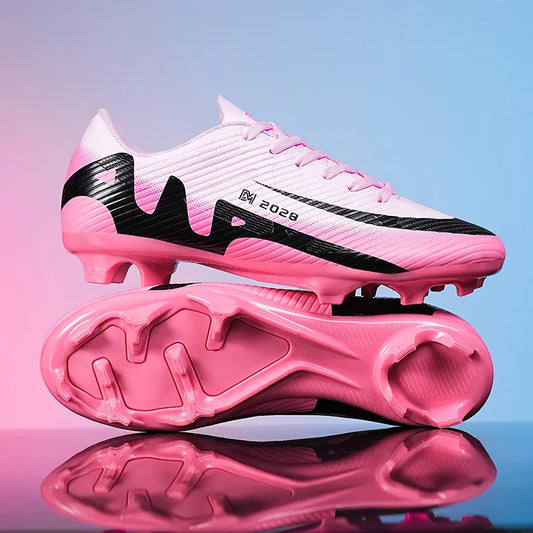 High Quality Mens Soccer Shoes Society Ultralight Turf Soccer Cleats Kids Sneakers Training Football Boots Chuteira Campo 32-46