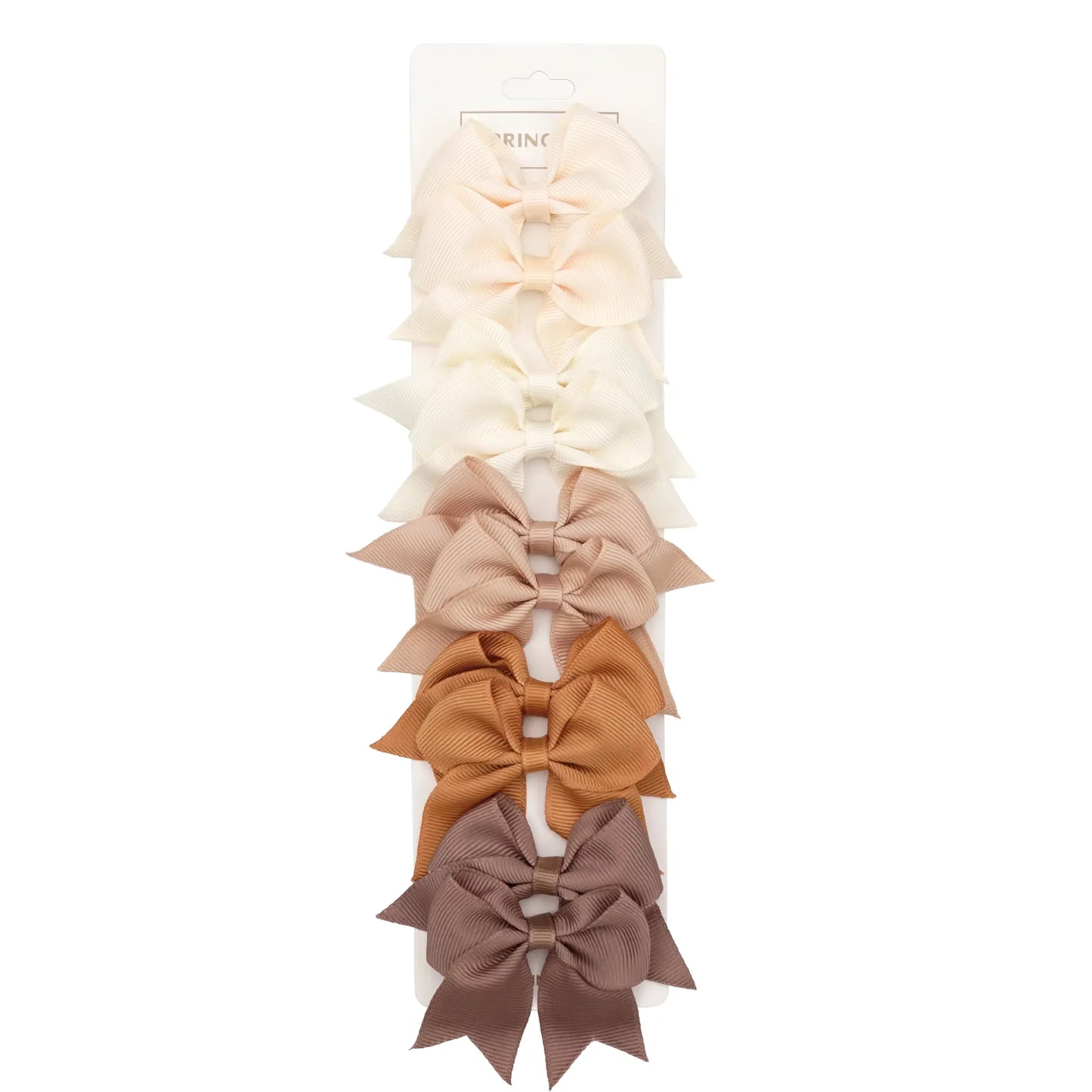 10/20Pcs/Set Cute Solid Ribbon Bows Hair Clips for Baby Girls Kids Fashionable Hairpin Headwear Children's Hair Accessories