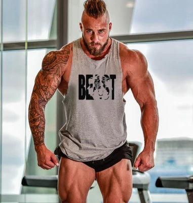 Débardeur de sport sans manches pour homme - Maillot de corps pour homme - Haut de sport pour homme - Vêtement de sport - Haut de sport stringer