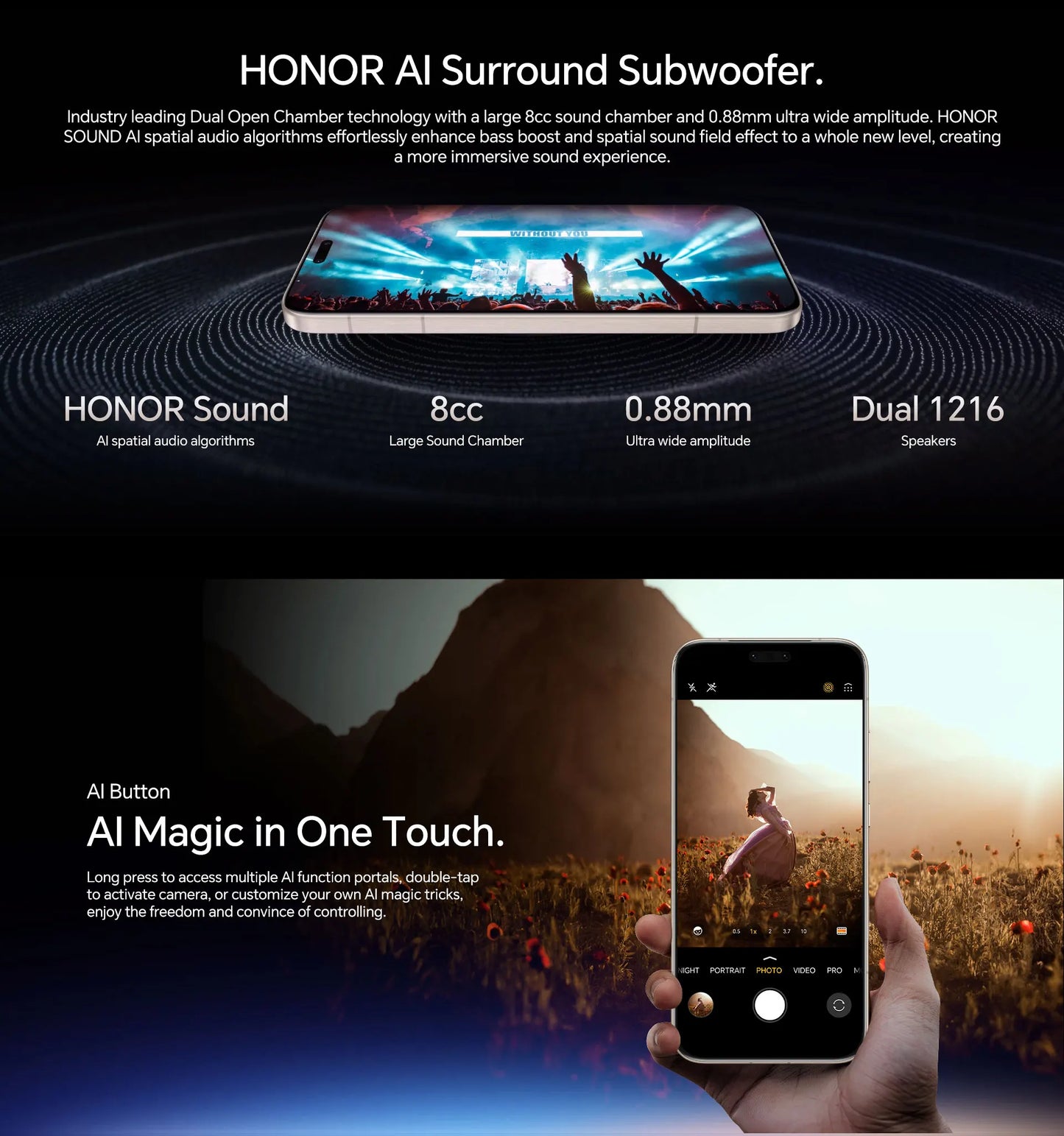 Version globale HONOR Magic8 Pro Snapdragon 8 Elite Gen 5 Écran OLED 6,71'' 120Hz 7100mAh SuperCharge 100W Téléphones Magic 8 Pro