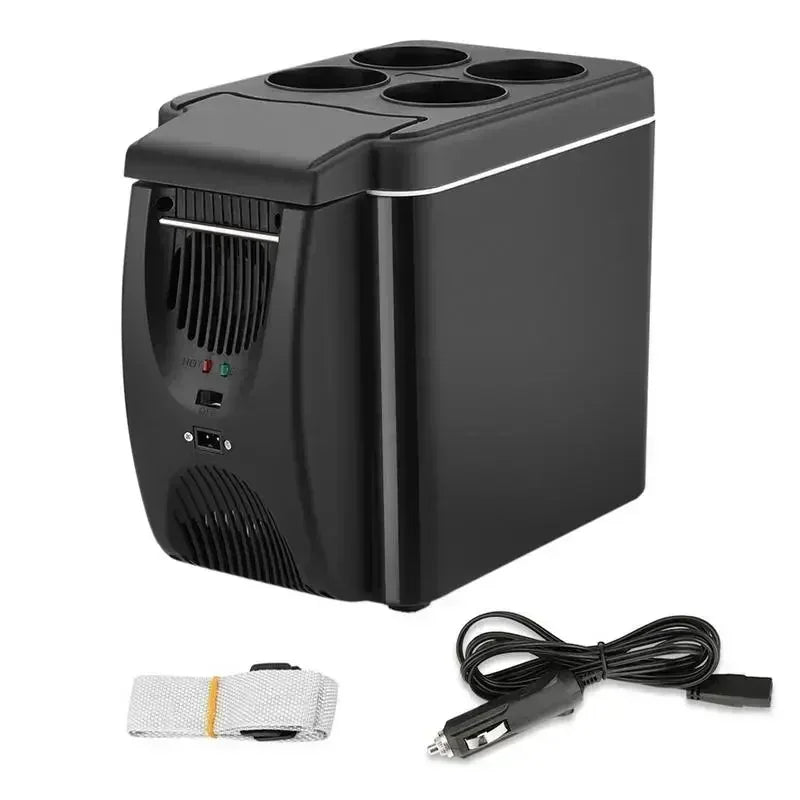 Nouveau mini-frigo portable et compact 6L, glacière électrique 12V pour voiture, camping, voyage, été, extérieur