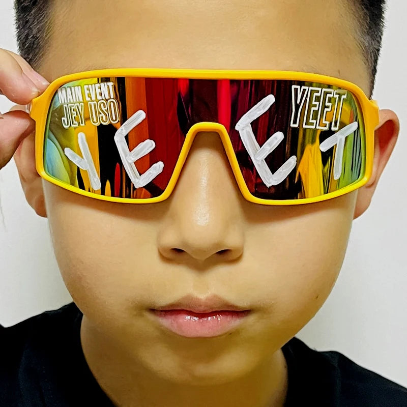 Jey Uso Yeet Sport Sonnenbrillen Kinder Brillen Blue Bloodline USOS Seltene Farben Sonnenbrille Eyewear Geschenk