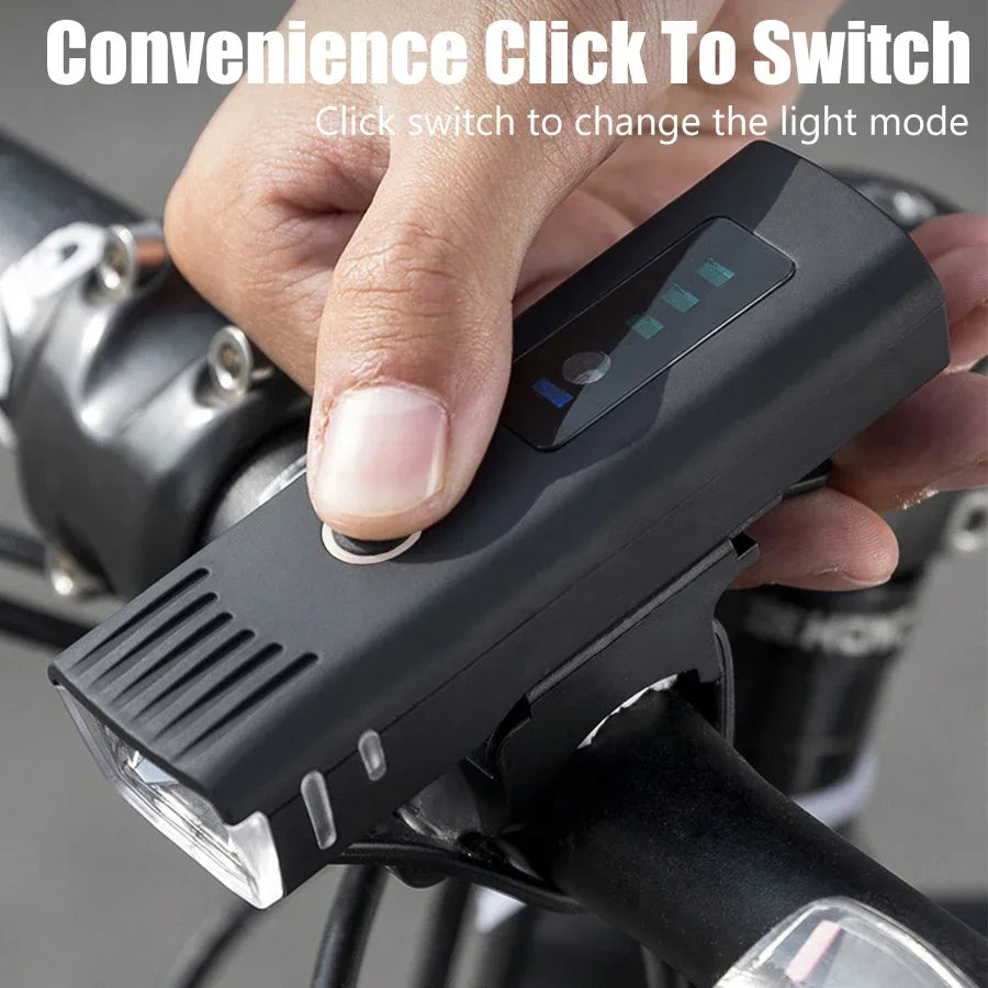 1000LM Bicycle Led Front Light LED USB Rechargeable Smart Sensor Rear Light Waterproof Bright Flashlight Safety Cycling Lights