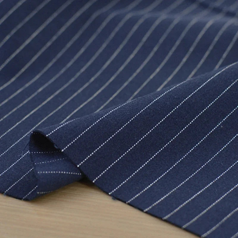 Micro-elastischer Anti-Falten-Anzug, gestreifter Stoff, Frühling, Herbst, Hose, Weste, Rock, Mode zum Nähen, Design, Großhandel, Stoff