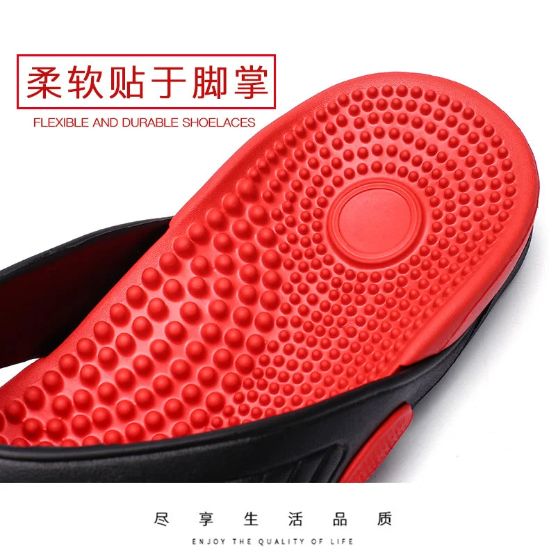 Tongs de Massage Hommes Pantoufles d'Été Sandales de Plage Confortables Hommes Chaussures Décontractées Mode Hommes Tongs Chaussures Tendance 2023