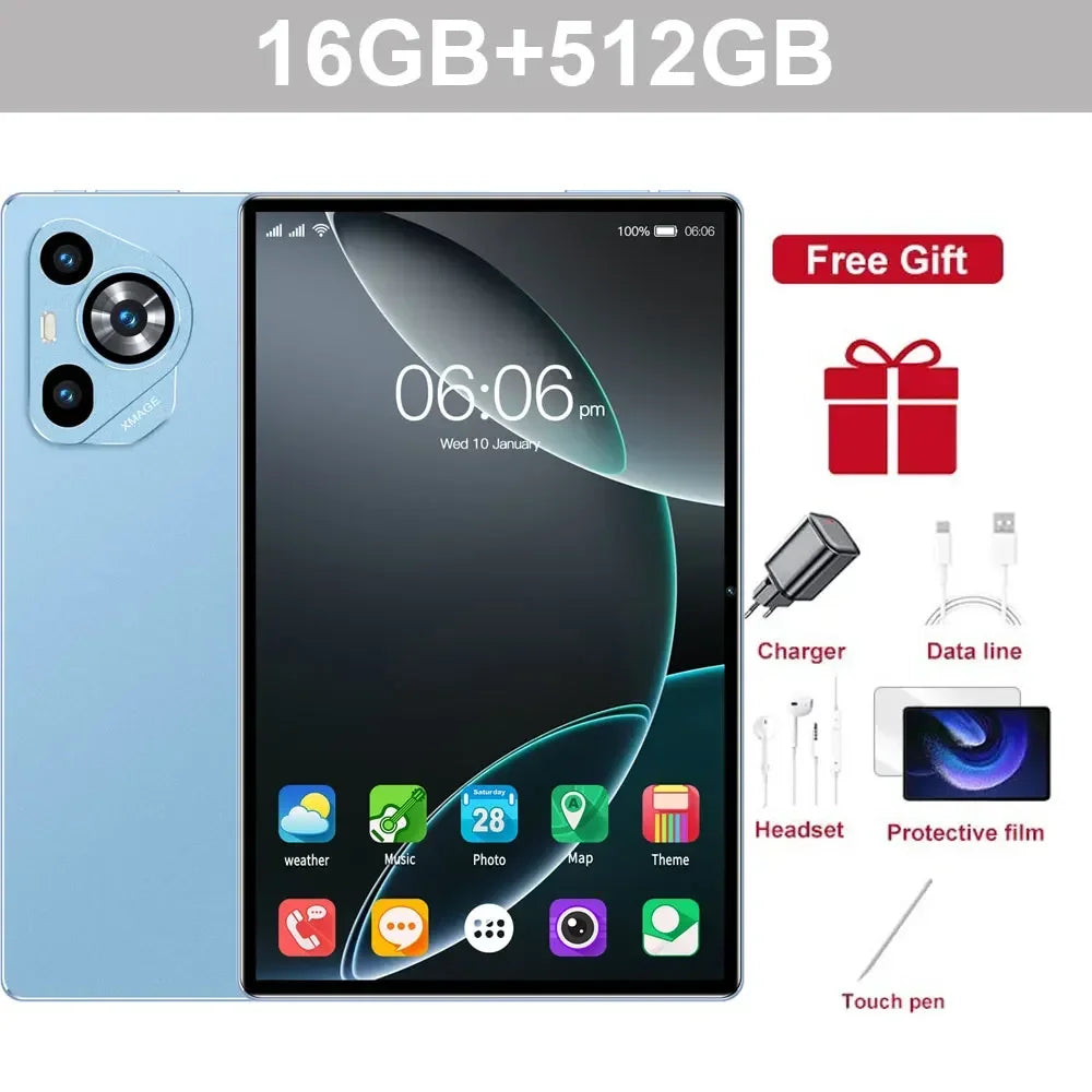 2026 Original Pad 16 Pro Tablet Android 15 22GB 2TB Snapdragon 8 Gen 2 Global Version Tablet 5G Dual SIM Google Play Tablets PC