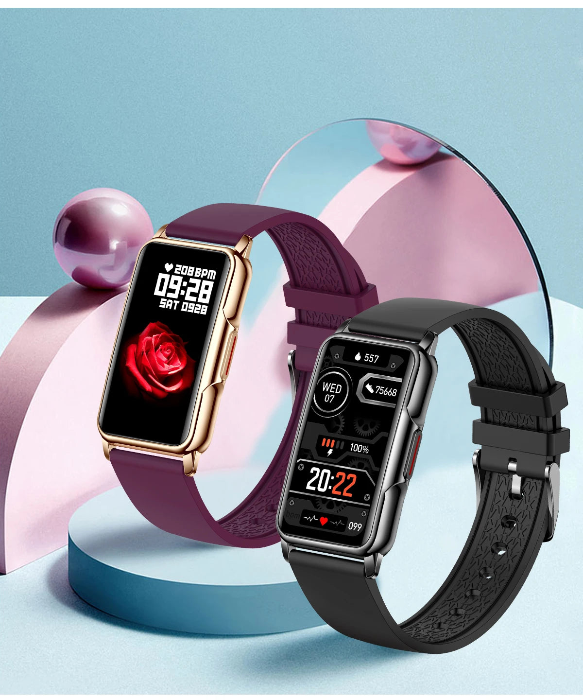 Für Android IOS Smart Armband Frauen Smartwatch Männer Herzfrequenz Blutsauerstoff Wasserdicht Sport Smart Band Uhr Für Damen +Geschenk