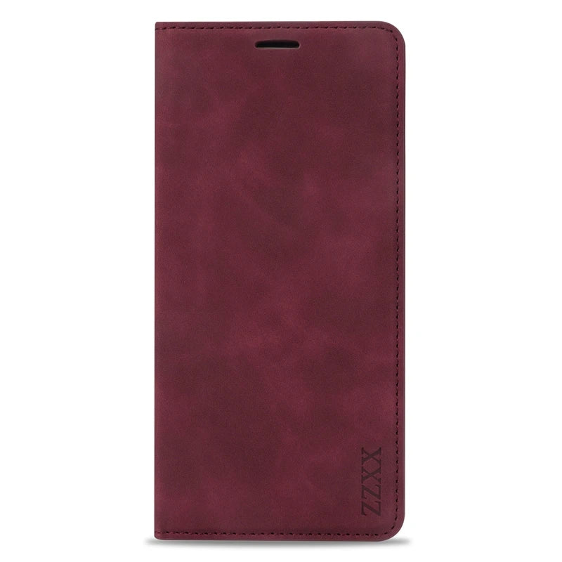Wallet Skin Friendly Flip Leder Hülle für Samsung Galaxy S26 Ultra S25 Edge S24 Plus S23 FE A15 A16 A17 A26 A35 A36 A54 A55 A56