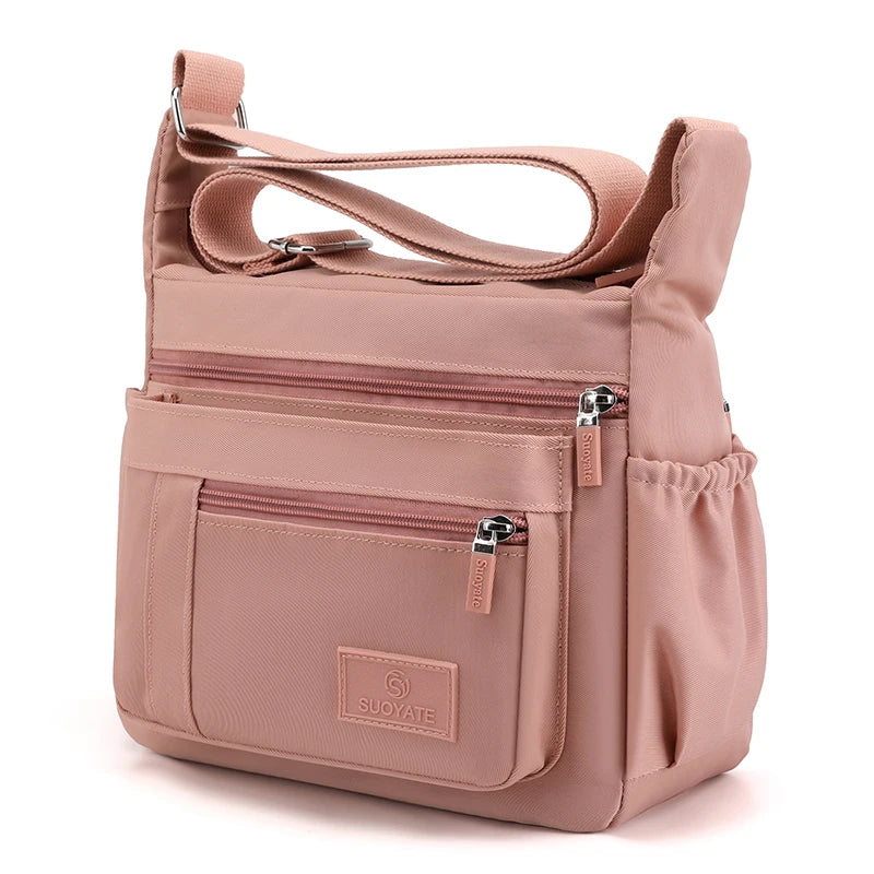 Modische Schulter-Umhängetasche für Damen, Kuriertasche, wasserdichtes Nylon, Damenhandtasche