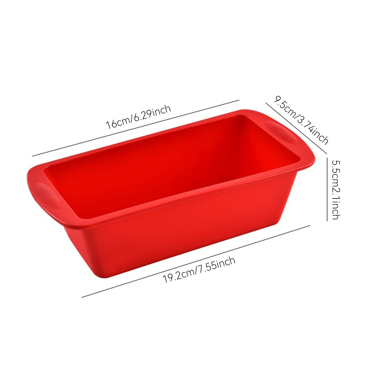 2 Stücke/Set Mini Kastenform Brot Toast Silikonform Rechteckige Kuchenform Käsekuchenform Backform Brot Backblech