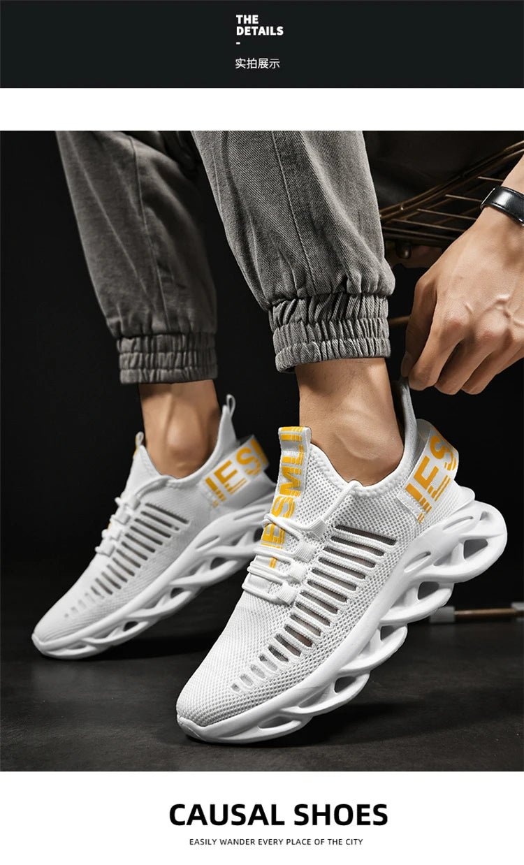 Atmungsaktive Freizeit-Sportschuhe für Frühling und Sommer, leichte, flache Lauf-Slipper für Damen und Herren