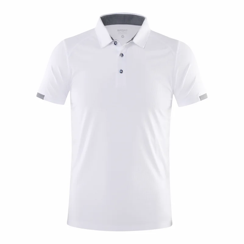 Schnell trocknendes Kurzarm-POLOSHIRT Für Outdoor-Sport und Fitness Atmungsaktives und kühles Mesh-Revers-Oberteil