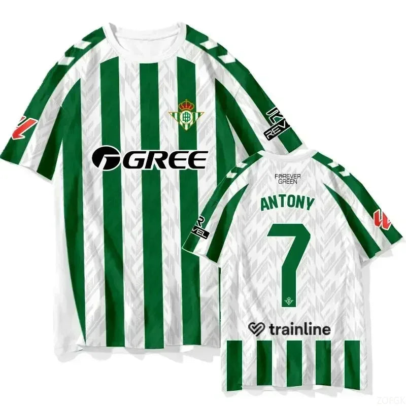 T-shirt d'entraînement de football estival, maillot de joueur de football pour adultes et enfants, vêtements de sport à séchage rapide, t-shirts Y2K décontractés, nouvelle col