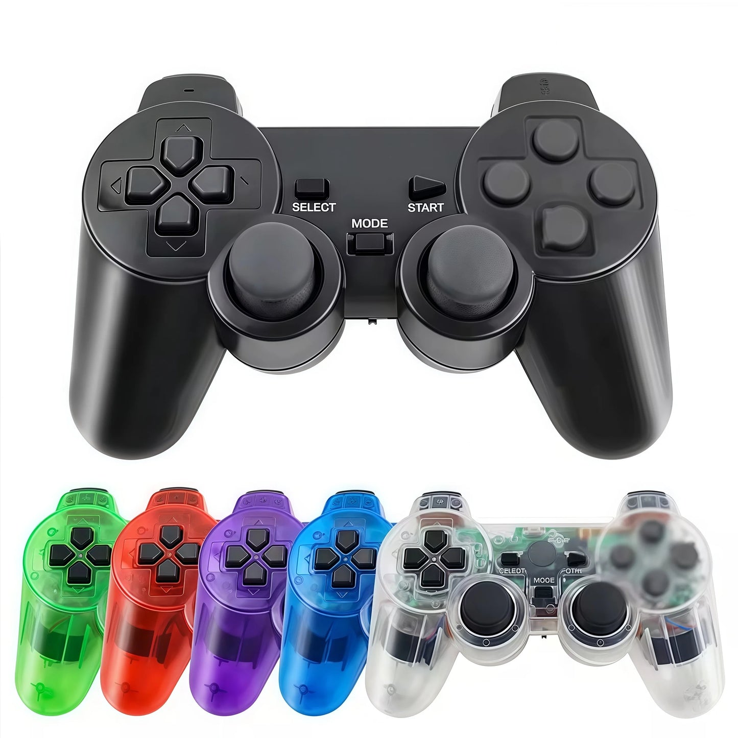 2.4G PS2 Controller Kabelloser Controller Für PS2/PS1 Gamepad Dual Vibration Shock Playstation 2 Joypad Joystick Steuerung USB PC