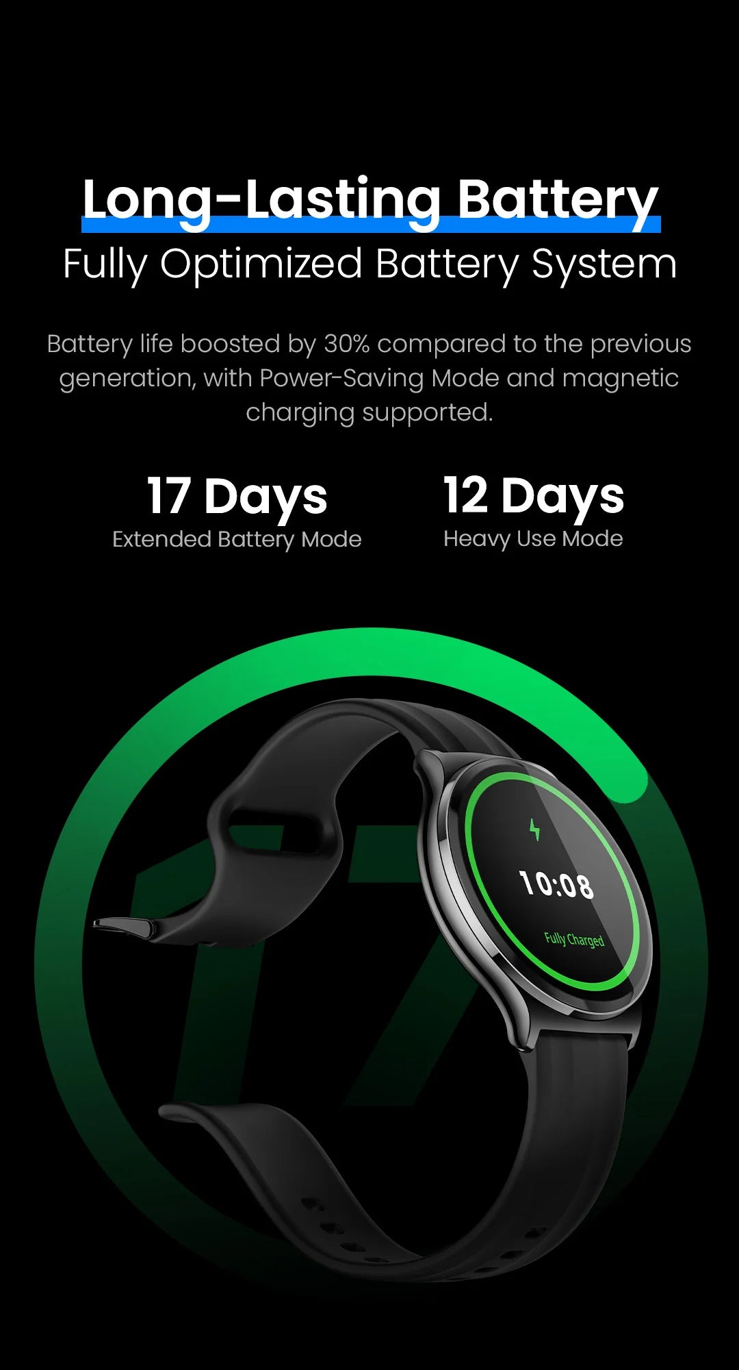 HAYLOU Solar Lite 2 Smartwatch 1,43 Zoll AMOLED-Display 24h Gesundheitsüberwachung 150+ Sportmodi Sprachanrufe Smartwatch 1ATM