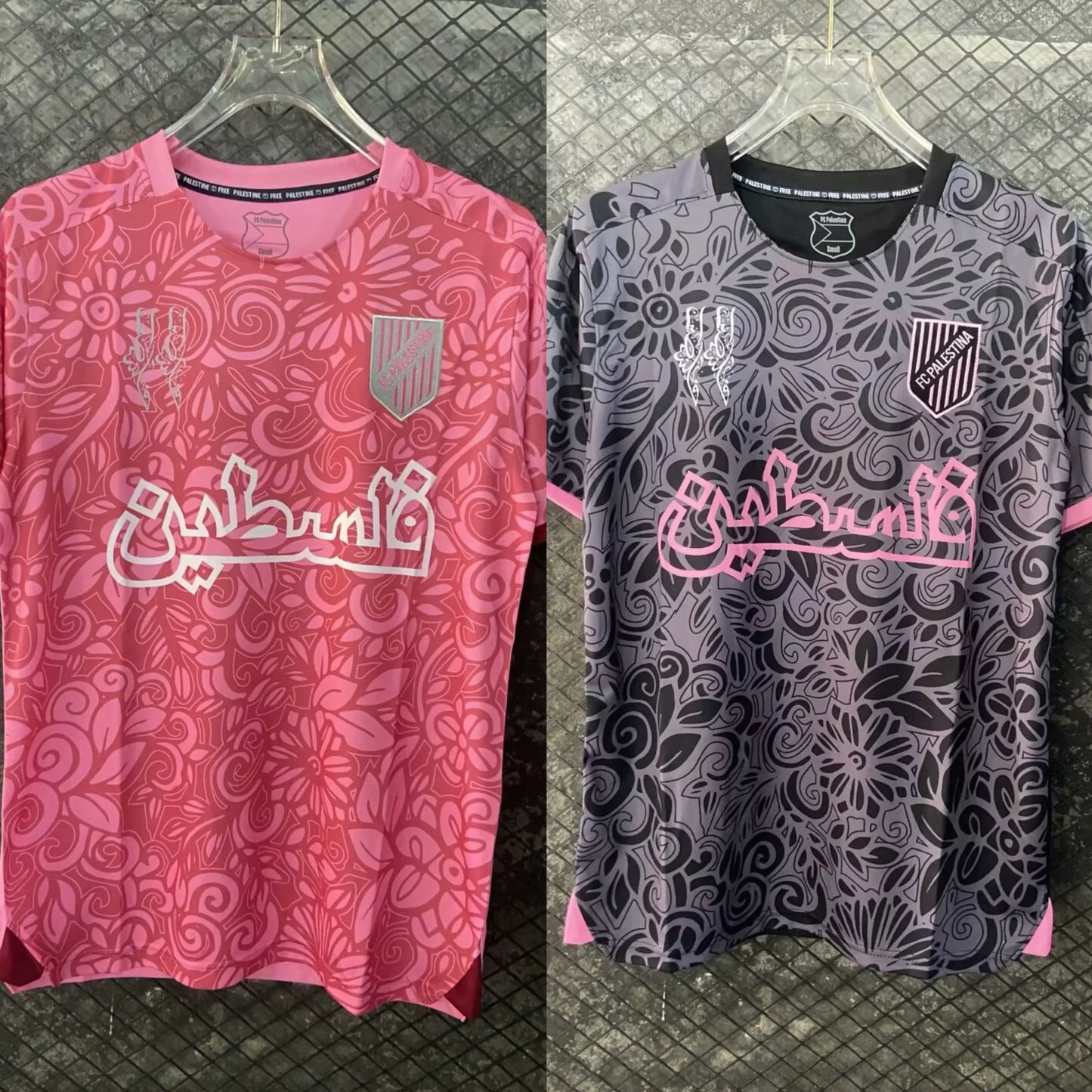 Maillot Palestino chilien imprimé 3D 2425, un maillot de football rose rare pour hommes et femmes, T-shirt à séchage rapide et respirant