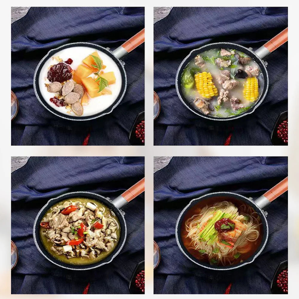 Marmite à huile chaude en fonte, casserole antiadhésive, pot à soupe avec bec verseur, casserole à lait, cuisson, chauffe-beurre, casserole de cuisine