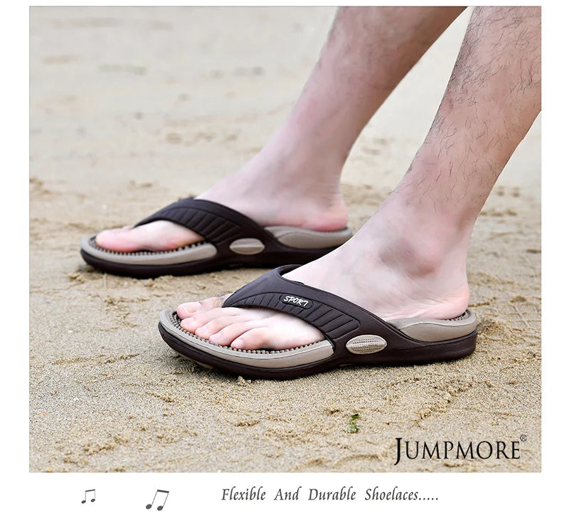 Tongs de Massage Hommes Pantoufles d'Été Sandales de Plage Confortables Hommes Chaussures Décontractées Mode Hommes Tongs Chaussures Tendance 2023