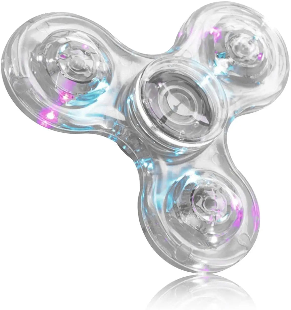 LED Light Fidget Spinner Finger Toy Hand Spinner Glow in Dark Stress Reduction and Anxiety Relief for Children