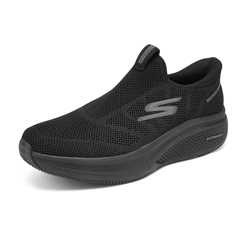 Chaussures pour hommes Skechers - Chaussures de marche et de course sans lacets pour hommes - Légères, respirantes, pour l'extérieur, décontractées, sportives - Skechers