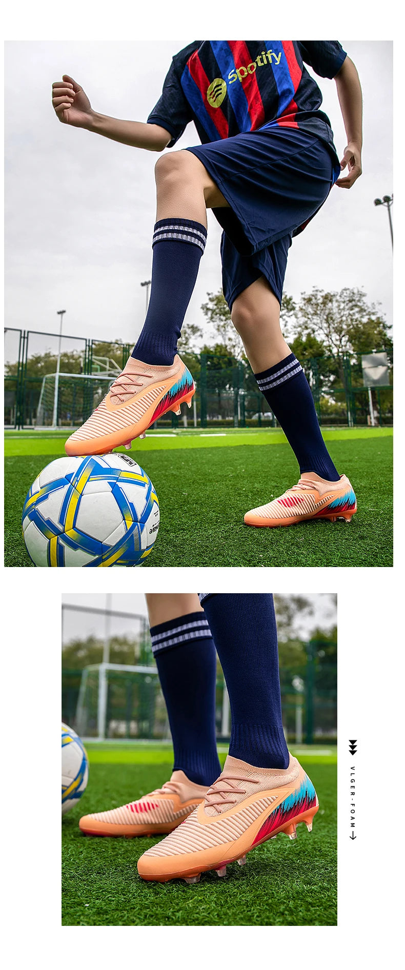 FG Herren Fußballschuhe Hochwertige Turf-Fußballschuhe für Sneaker-Training Fußballstiefel Chuteira Campo 35-45