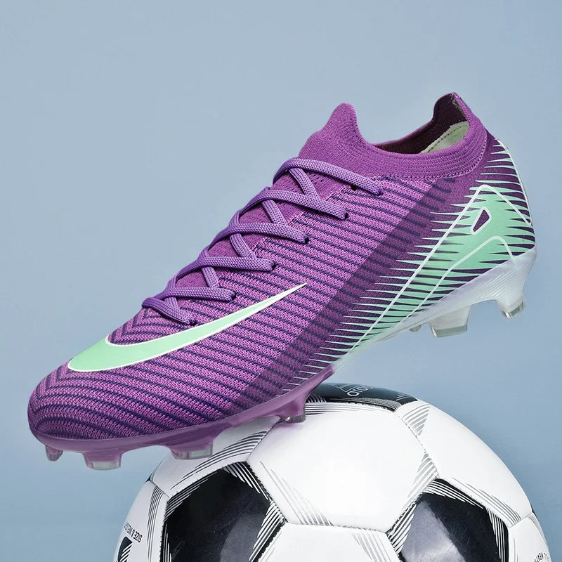Nouvelles chaussures de football d'extérieur pour hommes Crampons de football Match Entraînement TF/FG Gazon Cheville Crampons longs Sport Haute qualité à succès