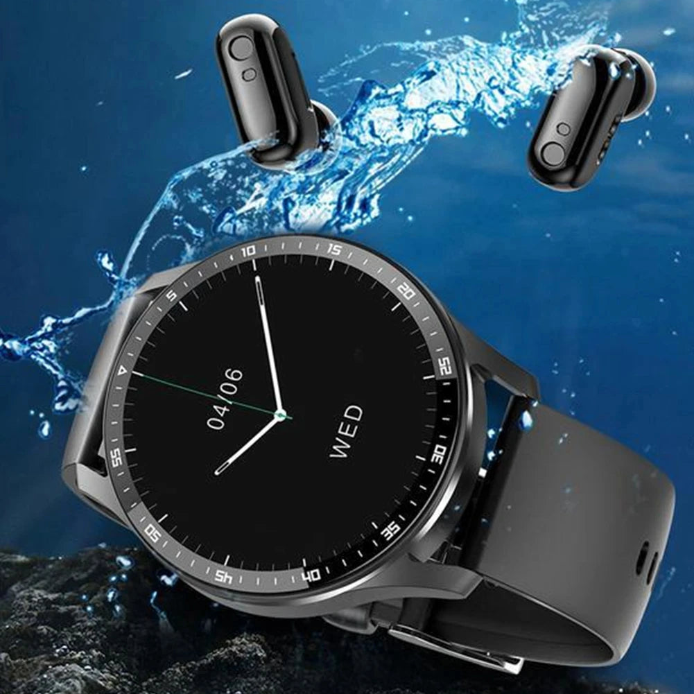 Montre Intelligente 2 en 1 X7 avec Écouteurs Montre Connectée Écouteurs Bluetooth TWS Moniteur de Fréquence Cardiaque et de Pression Artérielle Montre Sport Montre Fitness