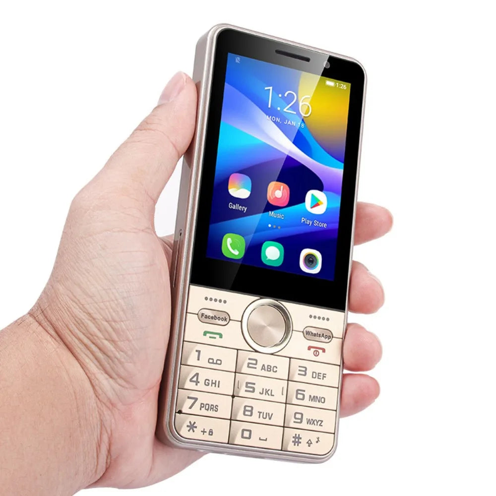 UNIWA HOPE XS17 4G Touch Screen Keypad Phone Android 8.1 Dual SIM Card 3.5 Inch 2GB RAM+16GB ROM 2500mAh Cellphone Whatsapp GPS