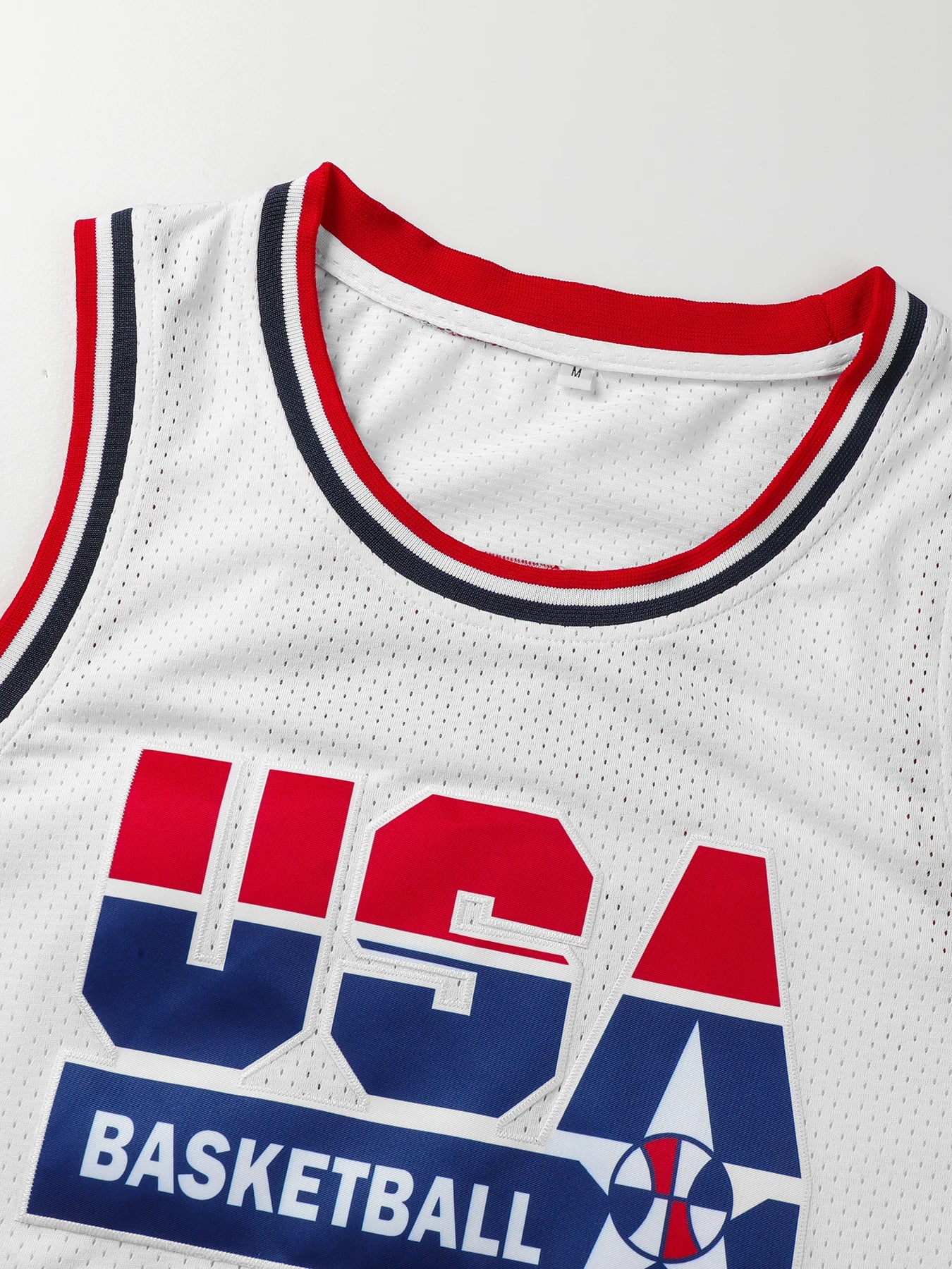 Maillot de basketball respirant pour homme, col rond, sans manches, uniforme d'entraînement pour garçons, t-shirt d'équipe, nouveau design, hauts USA