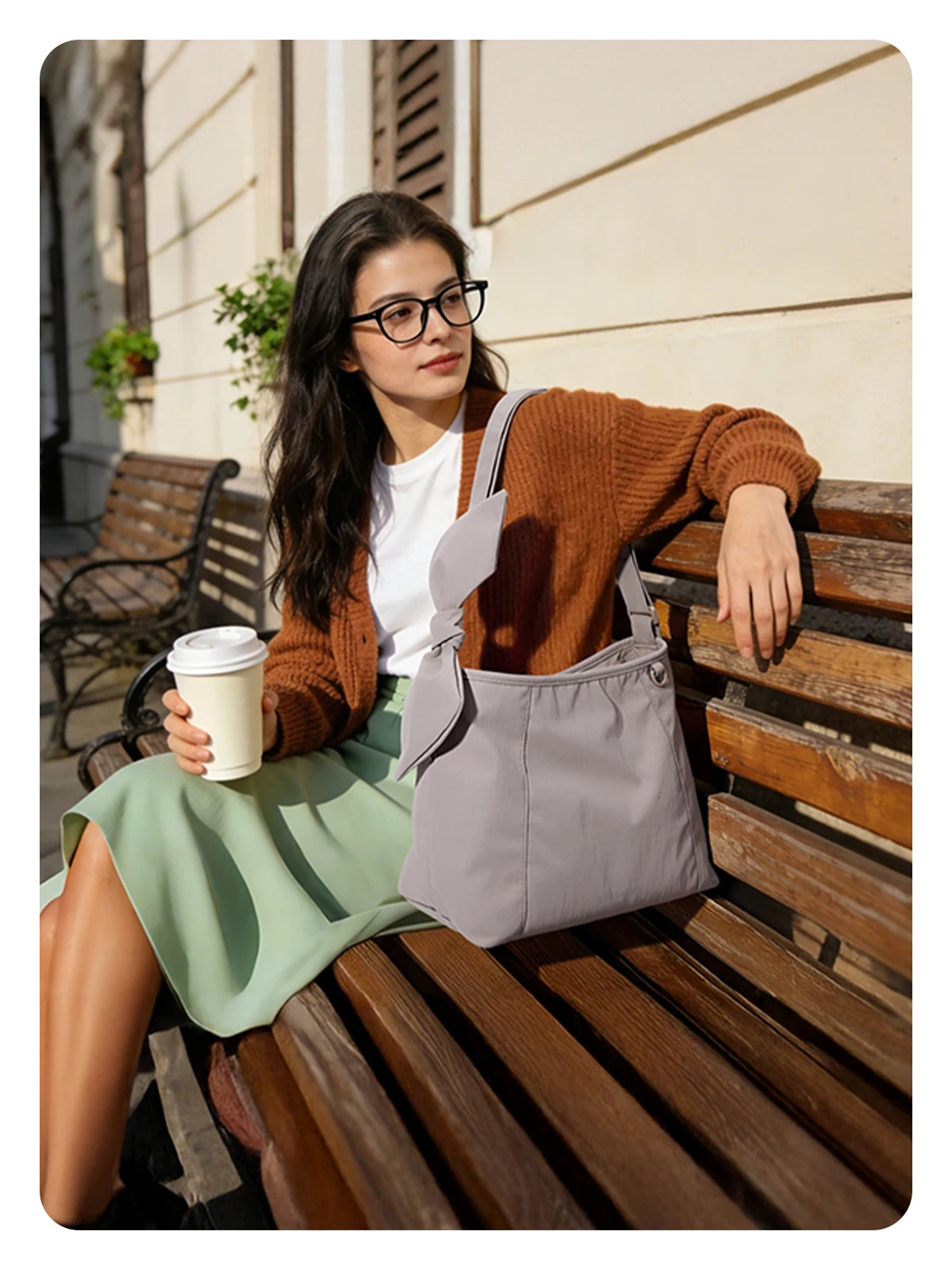 Sacs à bandoulière BAGSMART pour femmes, sac fourre-tout polyvalent léger et décontracté, sac à bandoulière pour le travail, sac hobo sous l'épaule