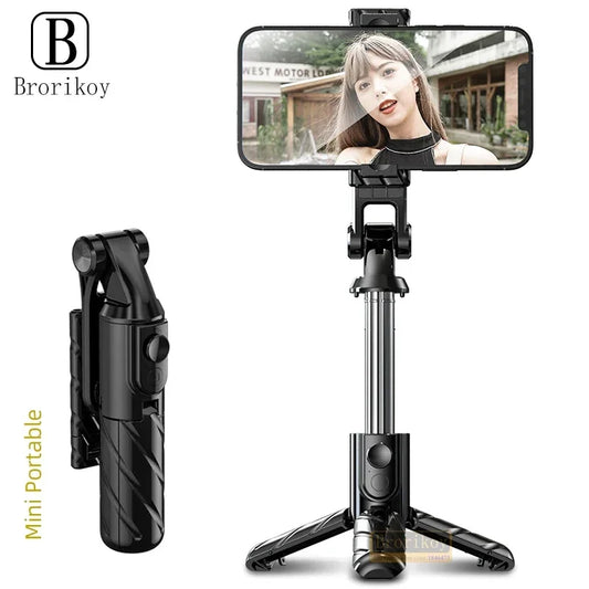 Tragbares Mini-Kamera Bluetooth Wireless Selfie Stick Stativ mit Fernbedienung für iPhone 14 13 12ProMax Smartphone Selfiestick Einbeinstativ