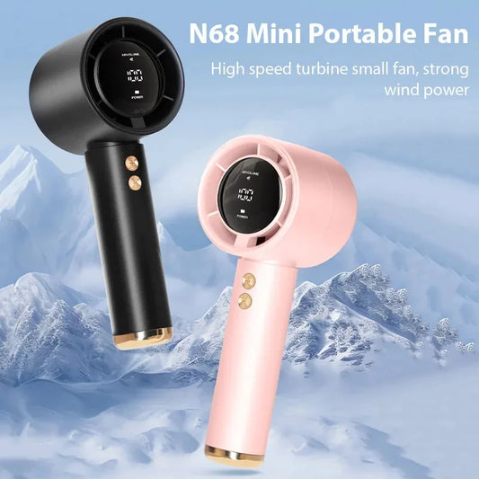 Mini Handheld Ventilator USB Schnellladung Tragbarer Luftberechnungsventilator Stummer persönlicher Hochgeschwindigkeitsventilator für Reisen Outdoor-Aktivitäten