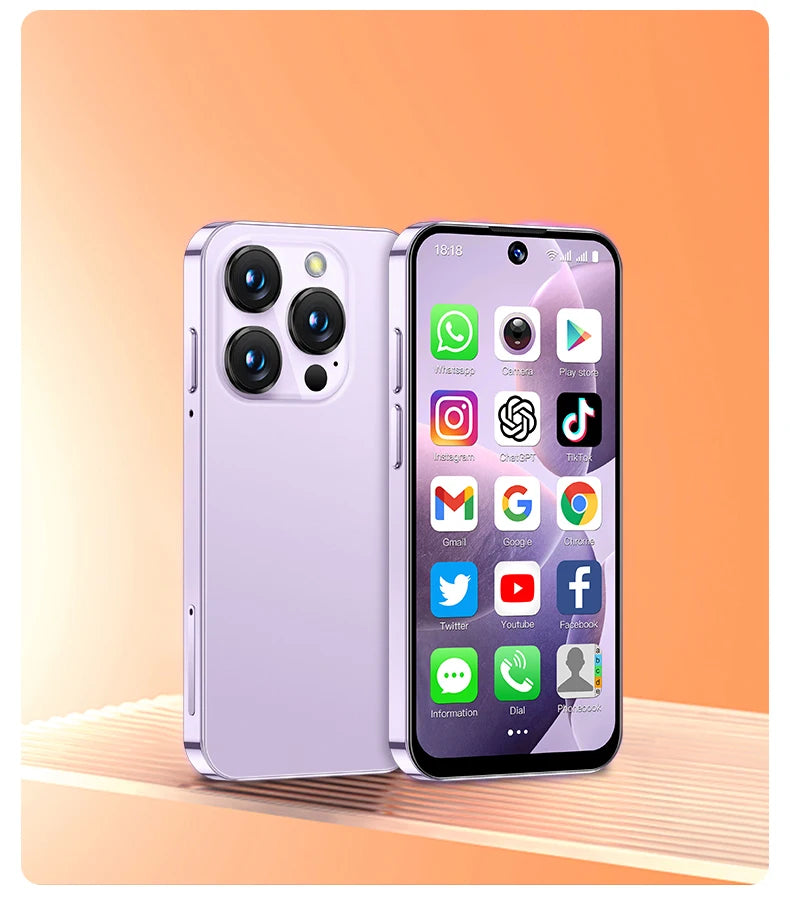 SOYES XS19 Mini Smartphone 3.88 Zoll 2 GB RAM 16 GB ROM Android 10.0 mit Gesichtserkennung Dual SIM Standby 3G-Netzwerk Kleines Telefon