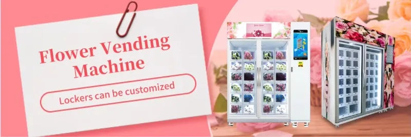 Customized Low-Energy Flower Vending Machine: Refrigerated, Wifi-Connected & Transparent Quality