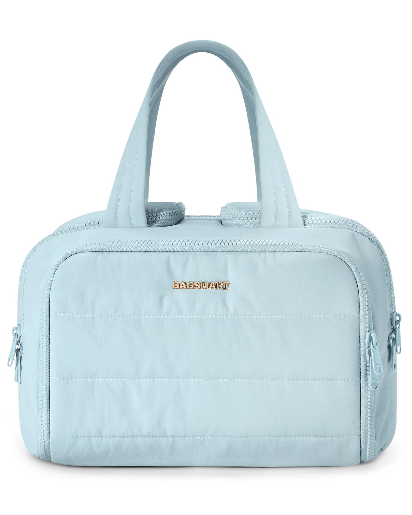 BAGSMART Kulturbeutel mit großer Kapazität, Make-up-Tasche mit Öffnung, tragbare Kosmetiktasche mit Griff für Accessoires und Toilettenartikel