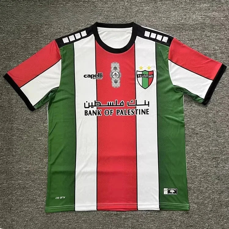 Maillot de Football Américain Drapeau Palestine Tendance Estivale Col Rond Imprimé 3D Emblème National T-shirt Sport Décontracté Unisexe Ample
